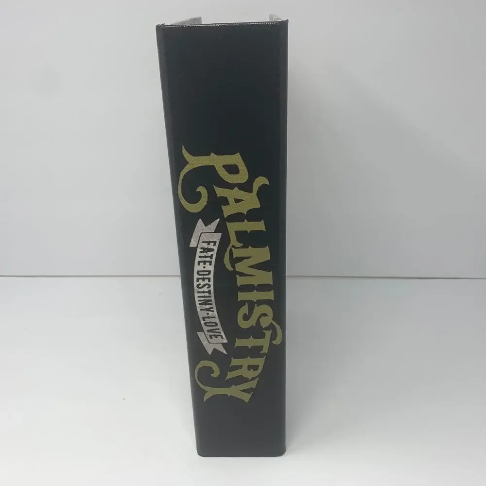 NWOT Halloween decor PALMISTRY spell book spellbook tabletop wood box - Picture 4 of 9